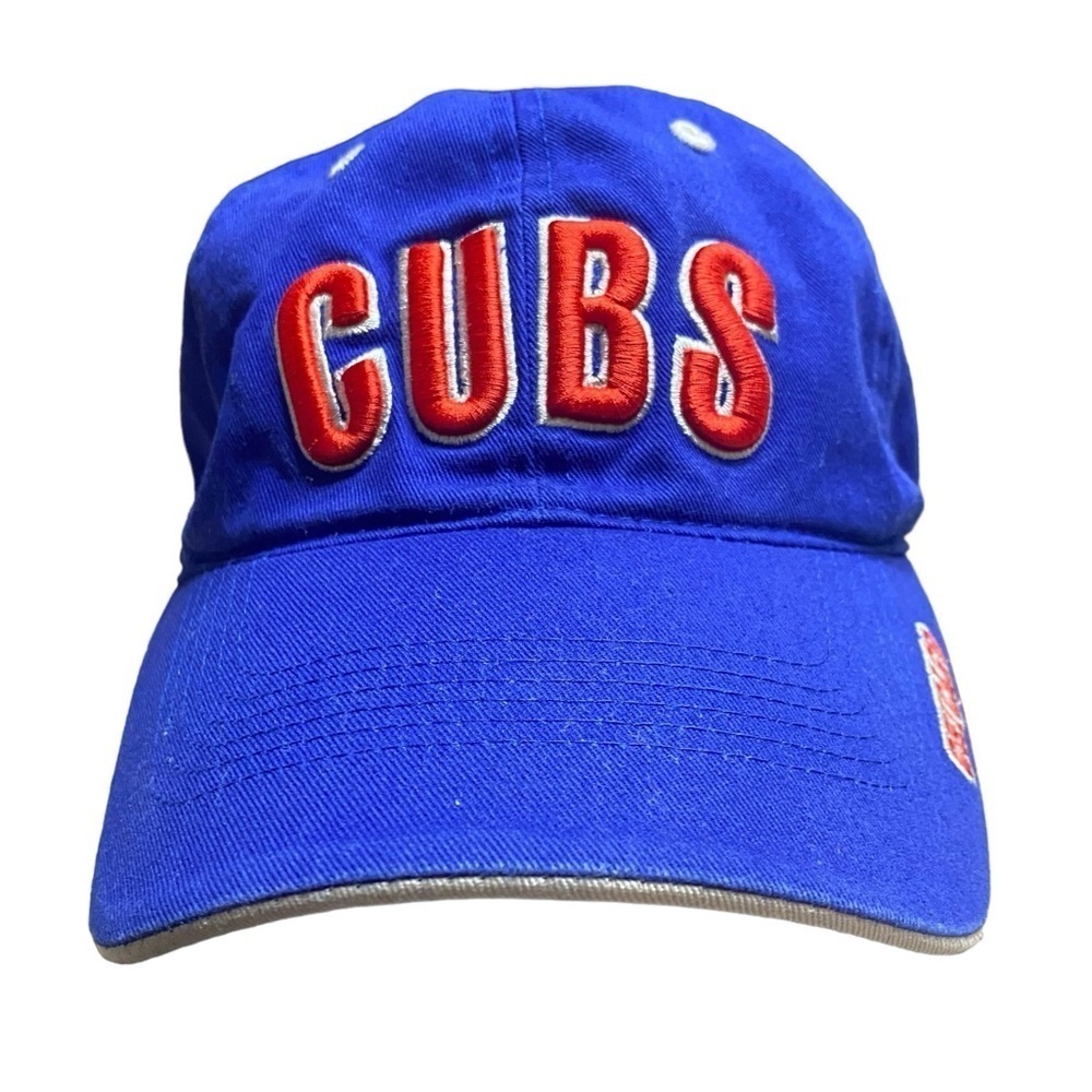 MLB Chicago Cubs Baseball Blue Red Embroidered Ball Cap Size O/S